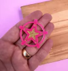 Aplique Estrela Boiadeira Pink Acrílico (un)
