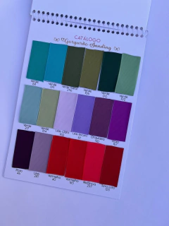 Catálogo (Capa Personalizada) Sanding 21,5x15cm com mais de 100 Cores (prazo envio até 6 dias úteis)