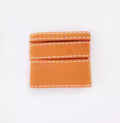 Kit Fita tipo Jeans Laranja Pesponto Branco Sinimbu 3 Tamanhos (2 metros cada)