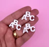 Aplique Mini ABC Branco Acrílico (2un)