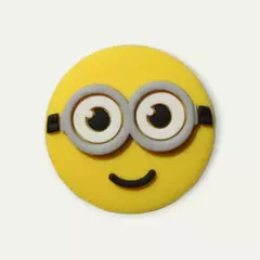 Aplique Rostinho Circulo Minions 2 olhos emborrachado (3un)