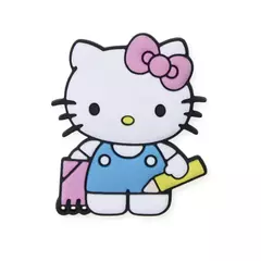 Aplique Hello Kitty Escolar Caderno Rosa emborrachado (3un)