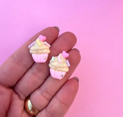 Aplique coopcake Rosa bebê Biscuit P (un)