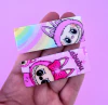 Aplique Labubu Hair clip retangular Plano (un)
