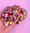 Mix Aplique mini Frutinha Sortidas Resina (6un)