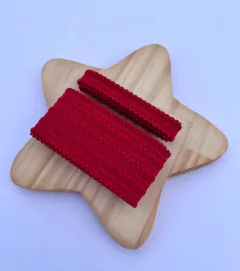 Kit Fita Trabalhada Vermelha Mod 22 40mm/10mm (1 metro cada)