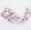 Gorgurão Estampado Chinesinha Bolinhas sortidas Coloridas 38mm (3mt)