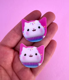 Aplique Acrílico Plano Rostinho Coopcake gabby (2un)