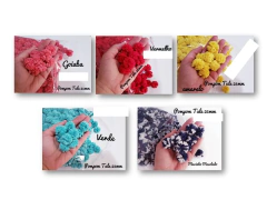 Pompom de Malha 25mm (kit 10un) - comprar online