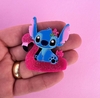 Aplique Acrilico Stitch Florzinha Bóia Acrílico mod25 (un)