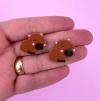 Aplique Mini Capivara Acrílico (un)