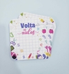 Tag Escolar mod 23 cm Quadrada 9,9x8,7 Papel 300g Laminado Frente (10un)