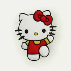 Aplique Hello Kitty Laço vermelho Corpinho emborrachado (3un)