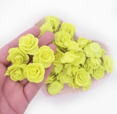 Flor Tecido P (kit 5un) - Fitas e Laços da Fê | 10x Sem Juros no Cartão de Crédito, Junte Pontos e Troque por Cashback