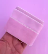 Kit Fita Veludo importada rosa Claro - 3 Larguras (1 metro cada)