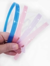 Tiara Silicone Dentinho Transparente super Resistente 37cm x 10mm (un)