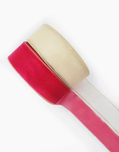 Organza Borda Dourada Sanding 38mm (5m) - comprar online