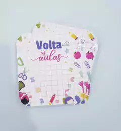 Tag Escolar mod 23 cm Quadrada 9,9x8,7 Papel 300g Laminado Frente (20un)