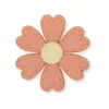 Aplique Flor Pesponto Pétala Coração Emborrachada (3un) - comprar online