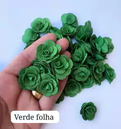 Flor Tecido P (kit 5un) - Fitas e Laços da Fê | 10x Sem Juros no Cartão de Crédito, Junte Pontos e Troque por Cashback