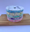 Fita tecido Floral Bordinha Princess 10mm (1metro)