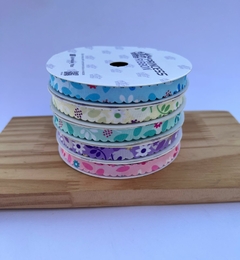 Fita tecido Floral Bordinha Princess 10mm (1metro)
