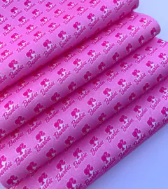 Lonita Glitter Fino Barbie Fundo Pink 25x50 cm (un)