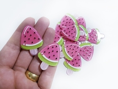 Picolé Melância Rosa Acrílica (3un)