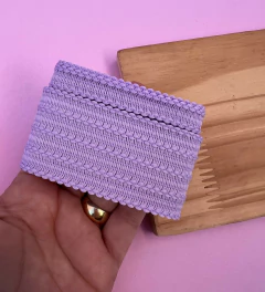 Kit Fita Trabalhada Lilás Mod 22 40mm/10mm (1 metro cada)