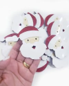 Papai Noel Acrílico Curvado para Tiara 7cm (un)
