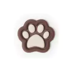 Aplique Patinha Marrom emborrachada cód001 (3un)