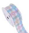 Fita Princess Xadrez Corações 38mm (1 metro)