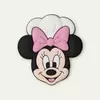 Aplique Minnie Confeiteira Laço Rosa emborrachado (3un)