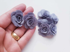 Flor Tecido P (kit 5un) na internet