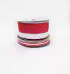 Fita Sinimbu Vermelho e Branco Borda Babadinho 10 metros