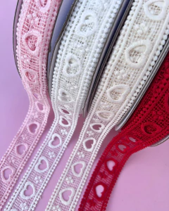 Renda Coração 35mm (1 metro)