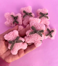 Urso Ted Com Laço xadrez Rosa (un)