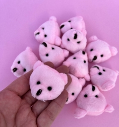 Cabeça Urso Pelúcia Rosa (un)