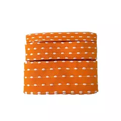 kit Fita Pesponto pompom Sinimbu Laranja 3 larguras (2 metros cada)