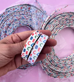 Tira de Lonita Escolar Abc 10mm (1,06 metro)
