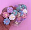 Aplique Florzinha Dupla Tipo Bordado Cores Sortidas Cand Colors (3un)