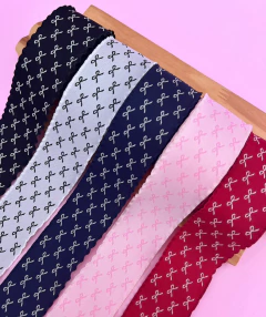 Fita Trabalhada Lacinhos 38mm Lan Ruo Xuan (1 metro)