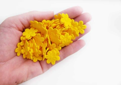 Flor Tecido Prensada 2cm (kit 20un) - comprar online