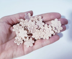 Flor Tecido Prensada 2cm (kit 20un) - comprar online