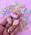 Aplique Mix Doces Cand Colors Resina (3un)