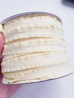 Fita para encapar Tiara Bordinha Franzida 10mm (1 metro) - loja online