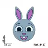 Aplique Bolofofo Bunny Coelhinha emborrachada (3un)
