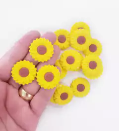 Aplique Girassol Amarelo (P) Emborrachado mod23 (3un) - comprar online
