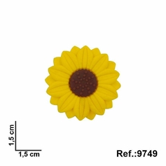 Aplique Mini Girassol Amarelo Emborrachado mod23 (3un)