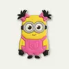 Aplique Minions Menina Pink emborrachado (3un)